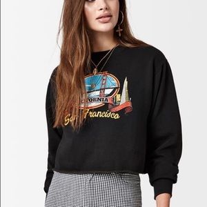 Brandy Melville Cropped San Francisco Sweatshirt